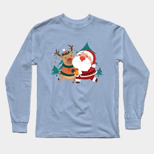 Santa Animal Long Sleeve T-Shirt